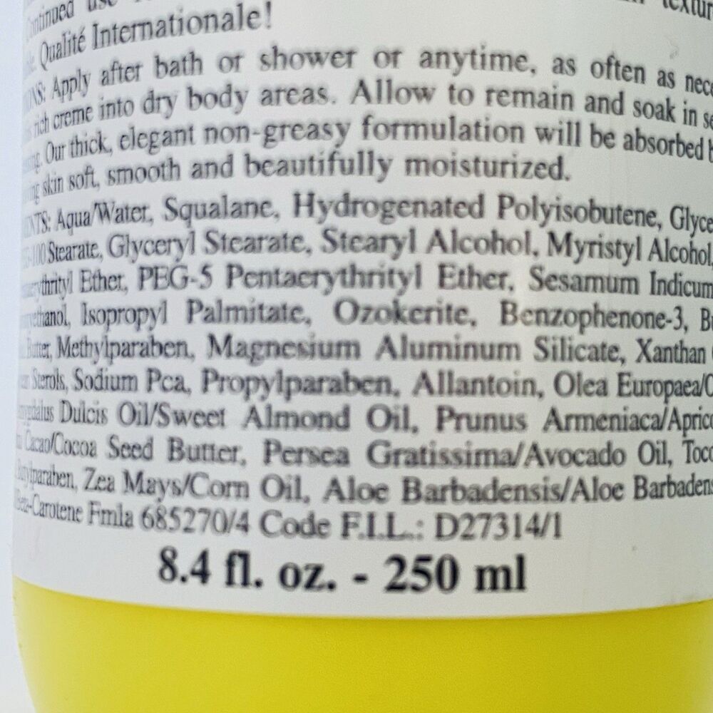 Kiehl's Creme de Corps 8.4 fl oz - 250ml All Over Body Moisturizer for Dry skin - Picture 2 of 6